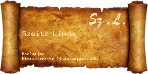 Szeitz Linda névjegykártya